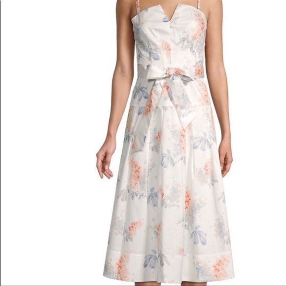 Rebecca Taylor Hydrangea Bow Dress - Picture 3 of 11